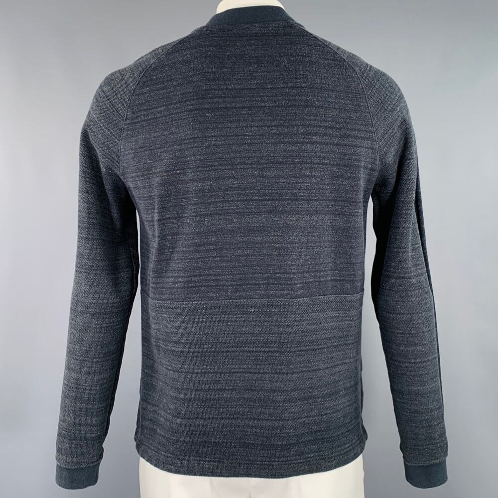 NIKE Size L Grey White Logo Cotton Polyester Zip Up Sweatshirt - Picture 3 of 6